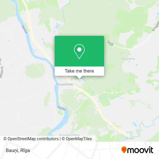 Bauņi map