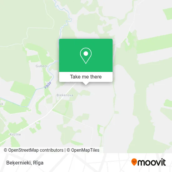Beķernieki map