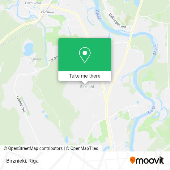 Birznieki map