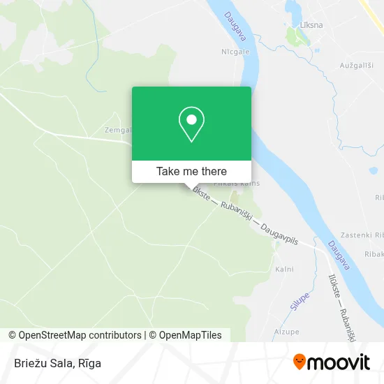 Briežu Sala map