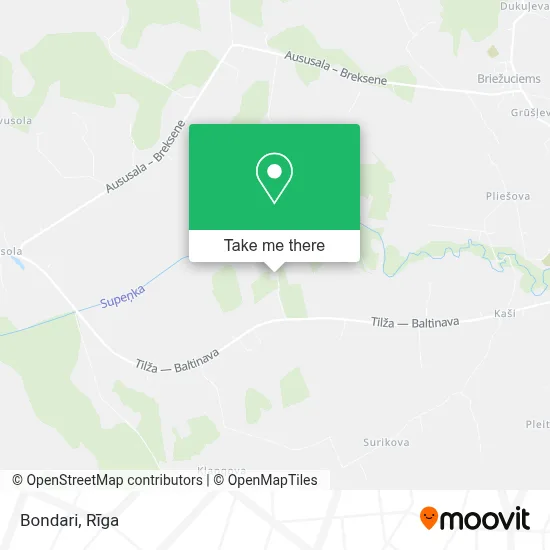 Bondari map