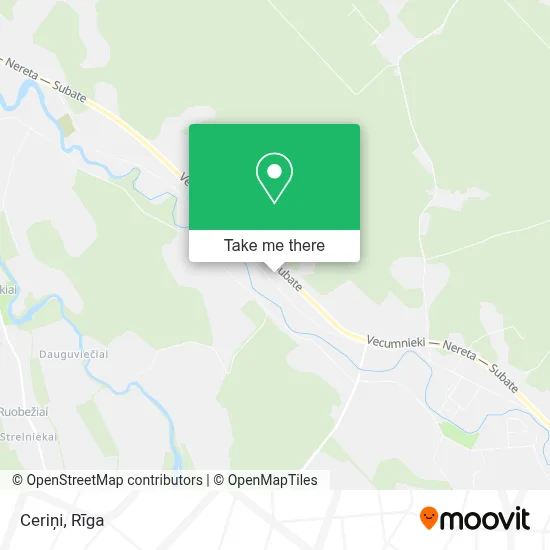 Ceriņi map