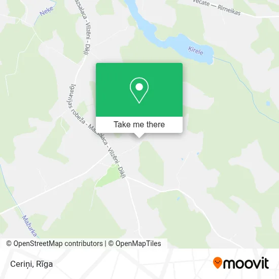 Ceriņi map