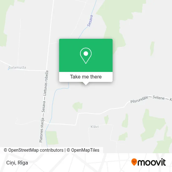 Ciņi map