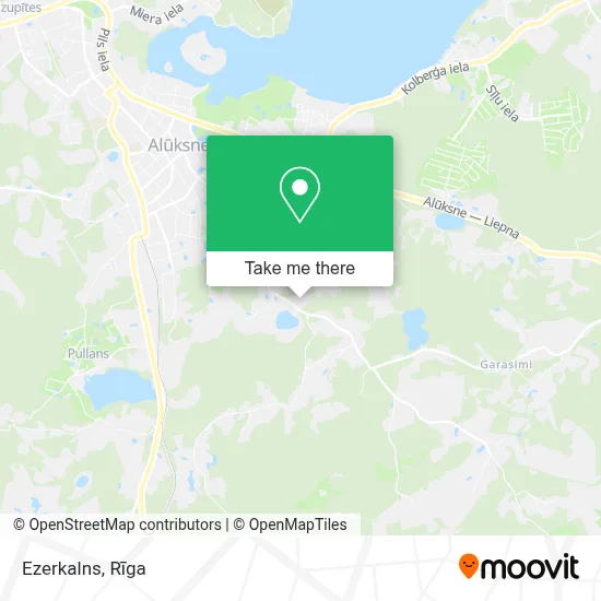 Ezerkalns map