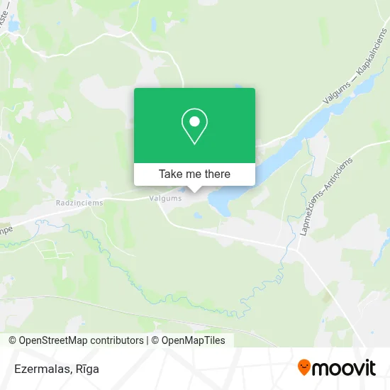 Ezermalas map