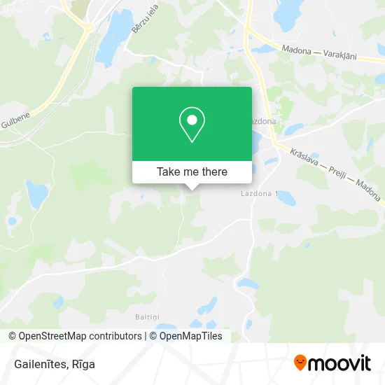 Gailenītes map