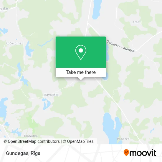 Gundegas map