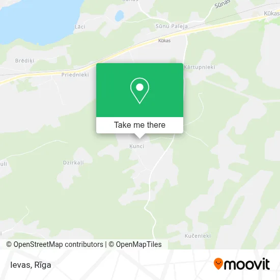 Ievas map
