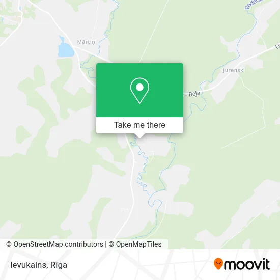 Ievukalns map