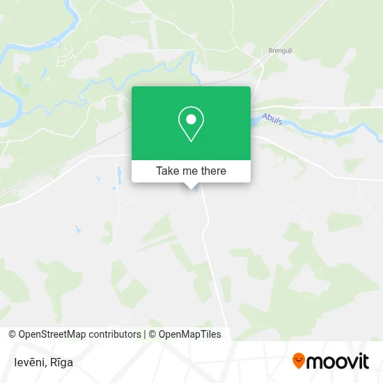 Ievēni map