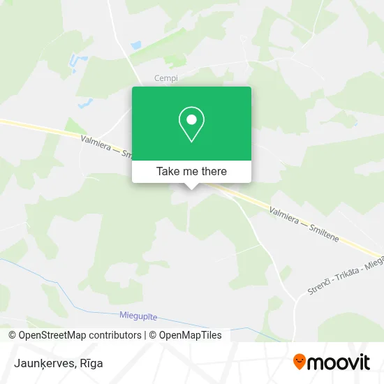 Jaunķerves map