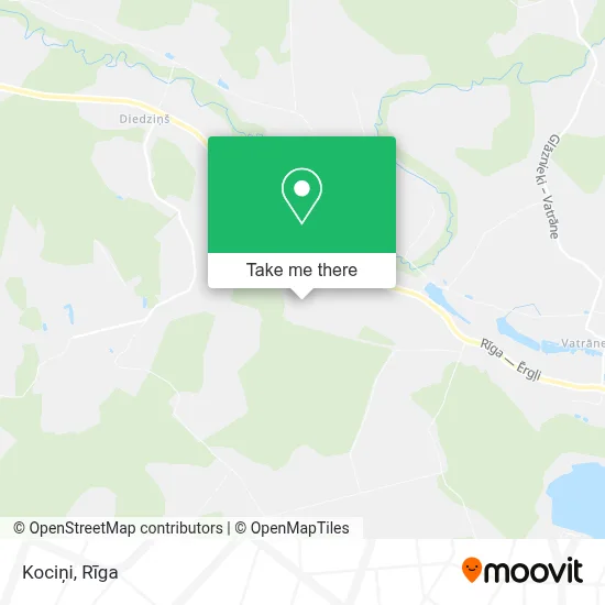Kociņi map