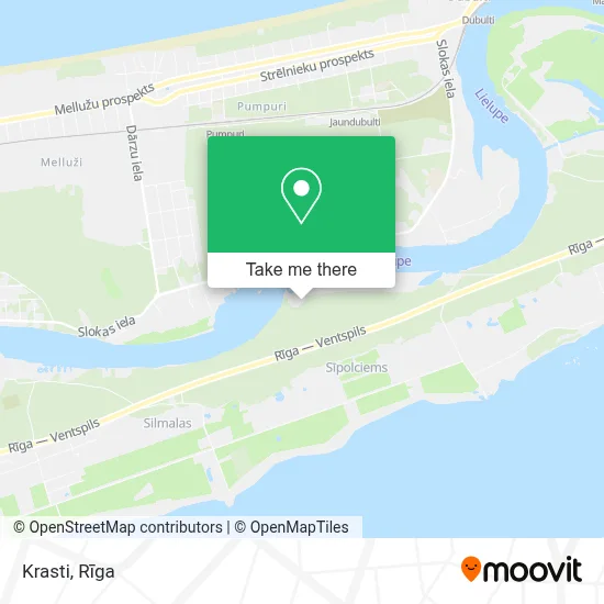 Krasti map
