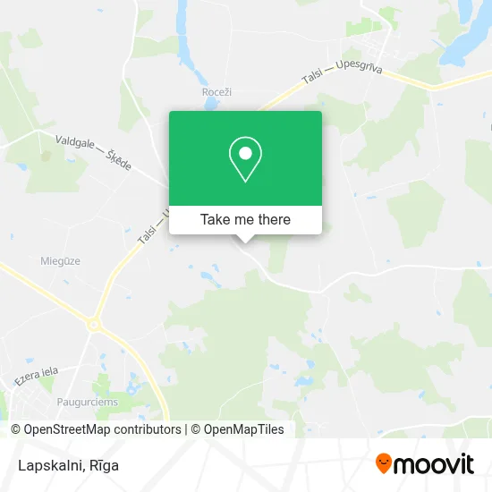 Lapskalni map