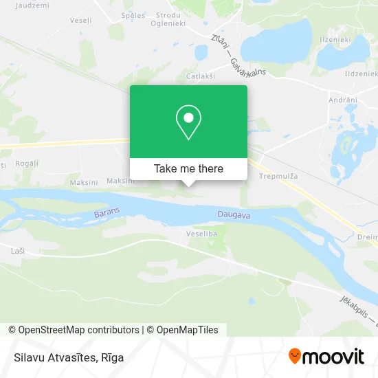 Silavu Atvasītes map
