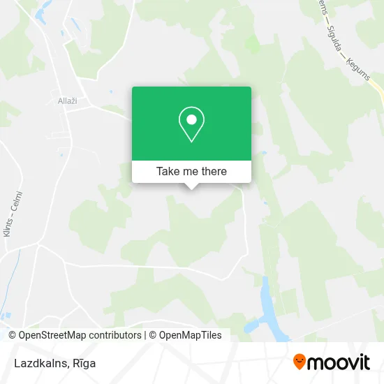 Lazdkalns map