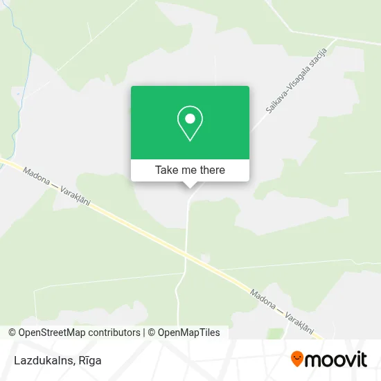 Lazdukalns map
