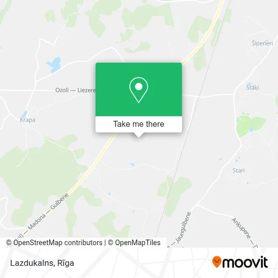 Lazdukalns map
