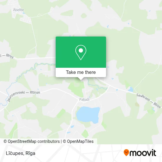 Līčupes map