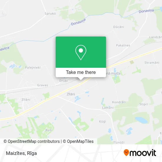 Maizītes map