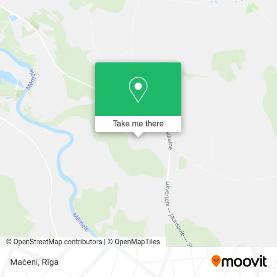 Mačeni map