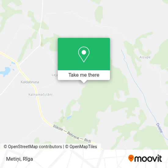 Metiņi map