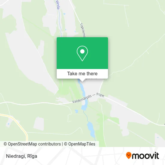 Niedragi map