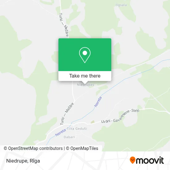 Niedrupe map