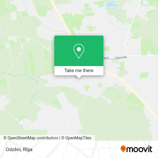 Odzēni map