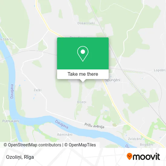 Ozoliņi map