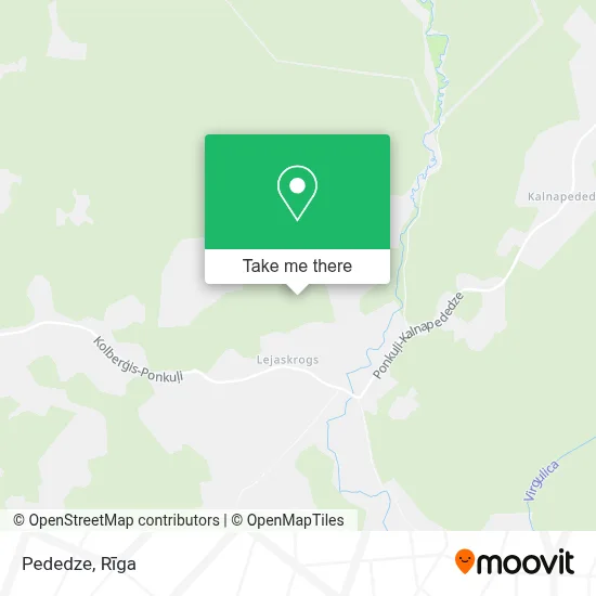 Pededze map