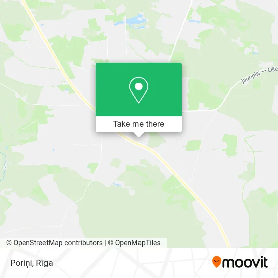 Poriņi map