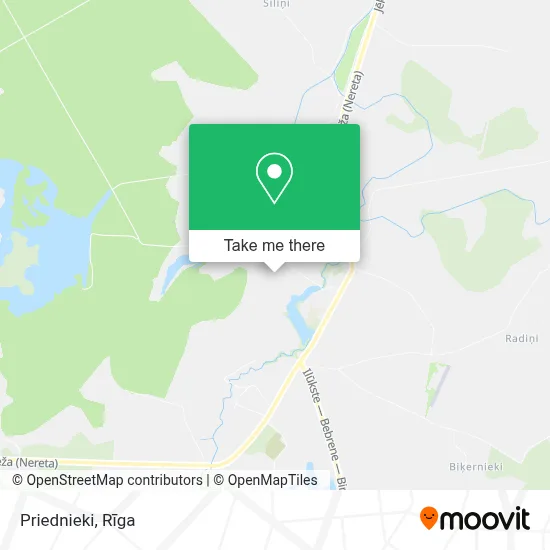 Priednieki map