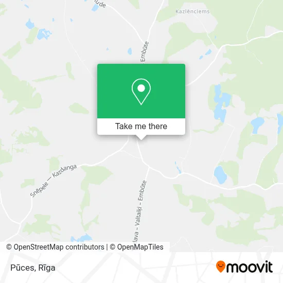 Pūces map