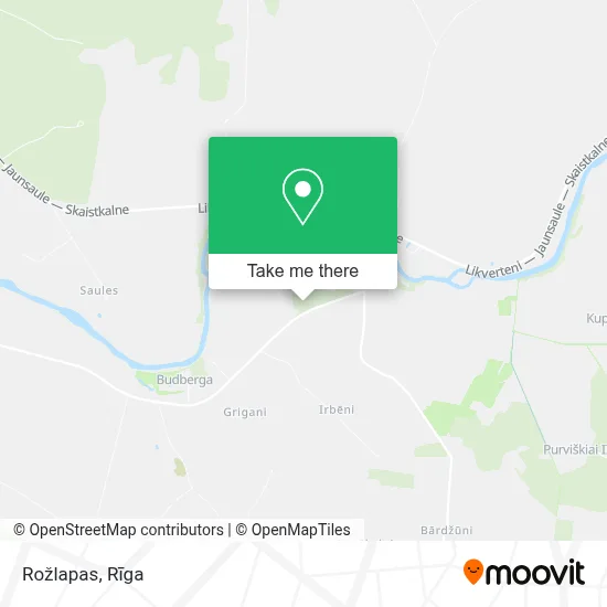 Rožlapas map