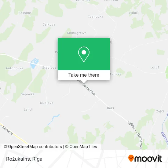 Rožukalns map