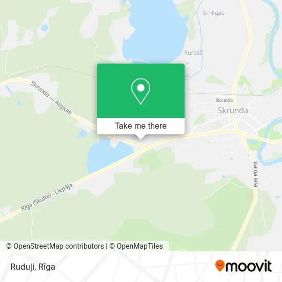 Ruduļi map
