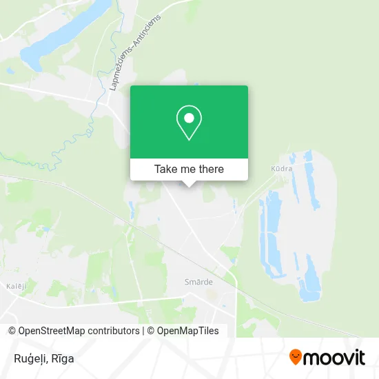 Ruģeļi map