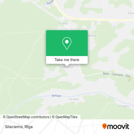 Silaciems map