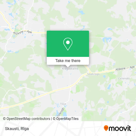 Skausti map