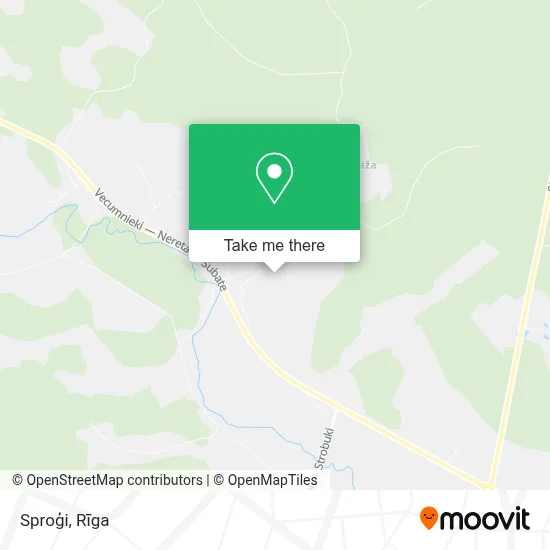 Sproģi map