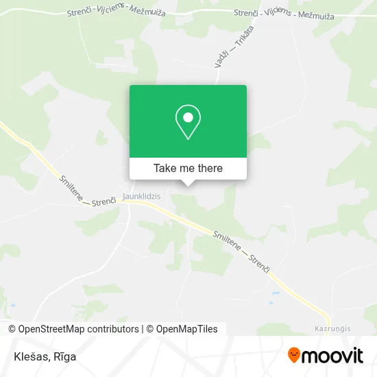 Klešas map