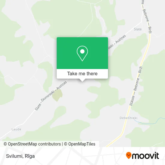 Svilumi map