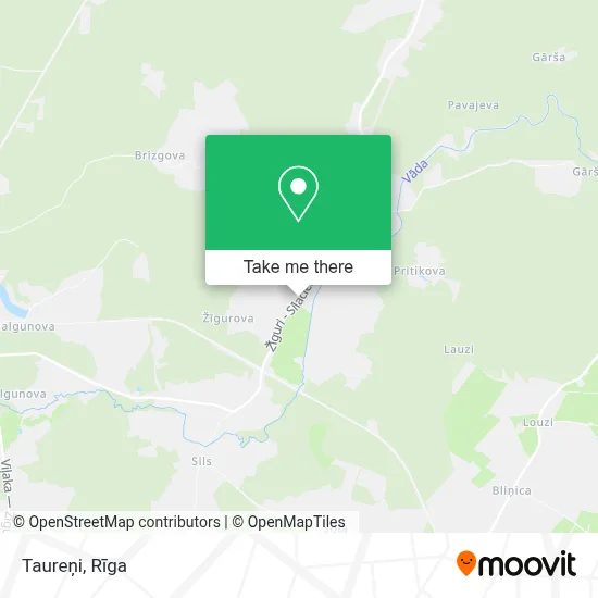 Taureņi map