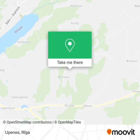 Upenes map