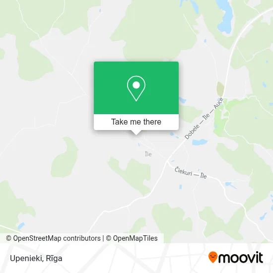 Upenieki map