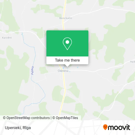 Upenieki map