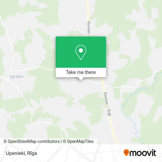 Upenieki map