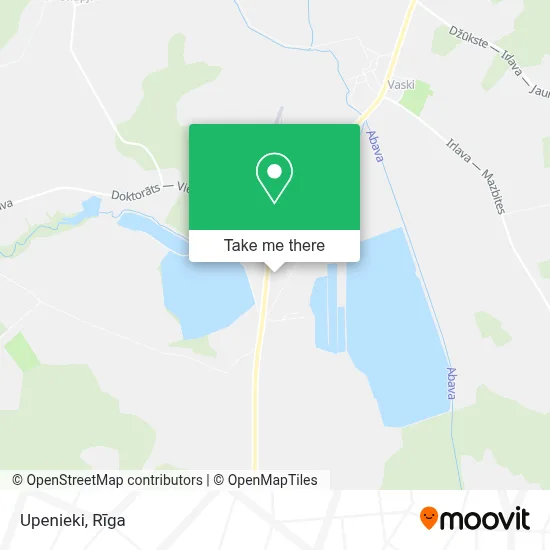 Upenieki map
